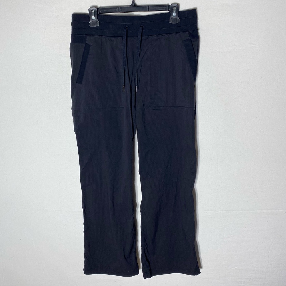 Lululemon Athletica Dance Studio Pants Black Unlined Wide Leg Pants 10
